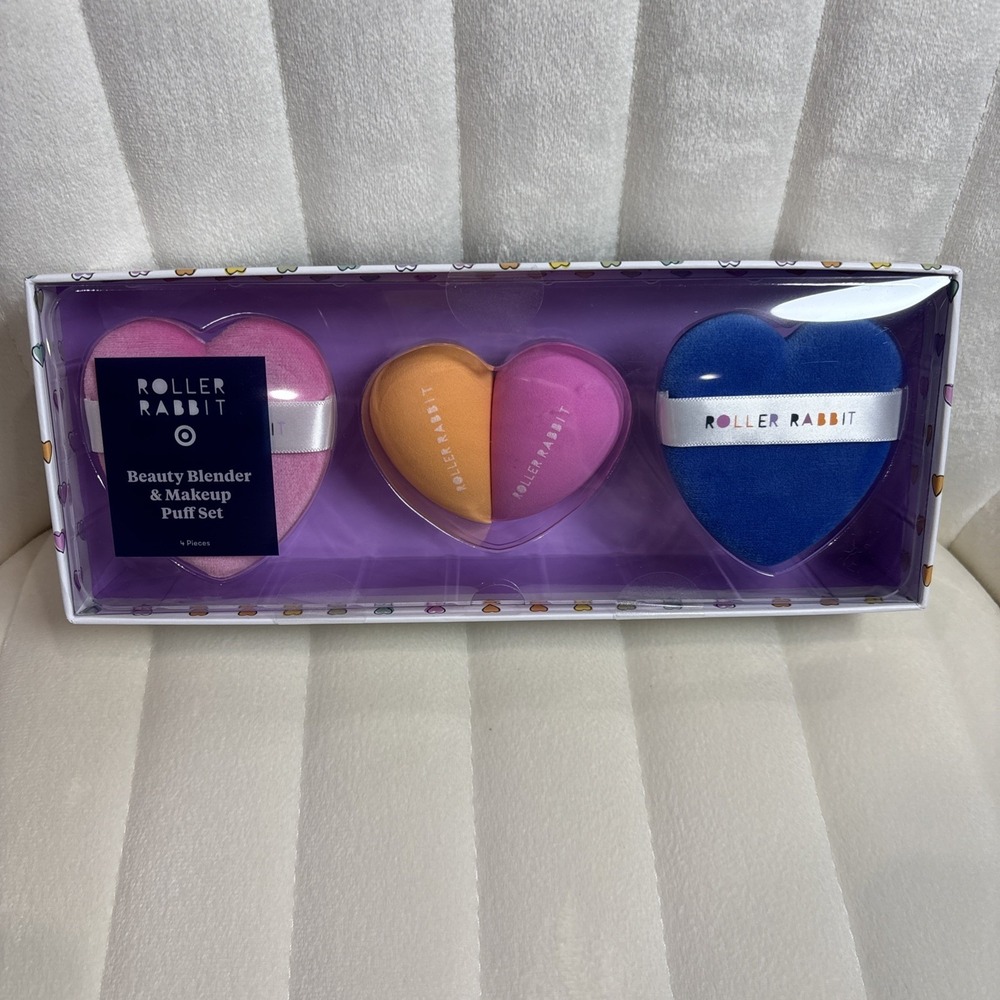 Roller Rabbit x Target - Beauty Blender  4pc Makeup Sponge and Powder Puff Set